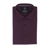 Maroon Poplin with Vintage Piping Shirt – Poplin Fabric