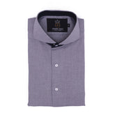 Self Grey Diamond and Contrast Inlay Shirt – Self Jacquard Fabric