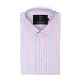 Orange Jacquard Stripes Shirt – Poplin Fabric