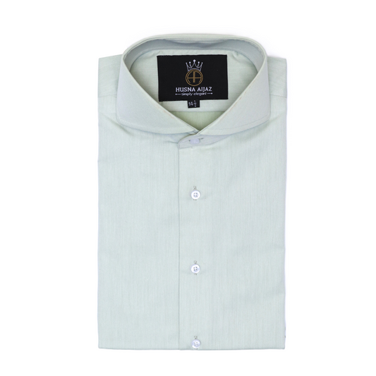 Apple Green Casual Shirt — Micro Twill