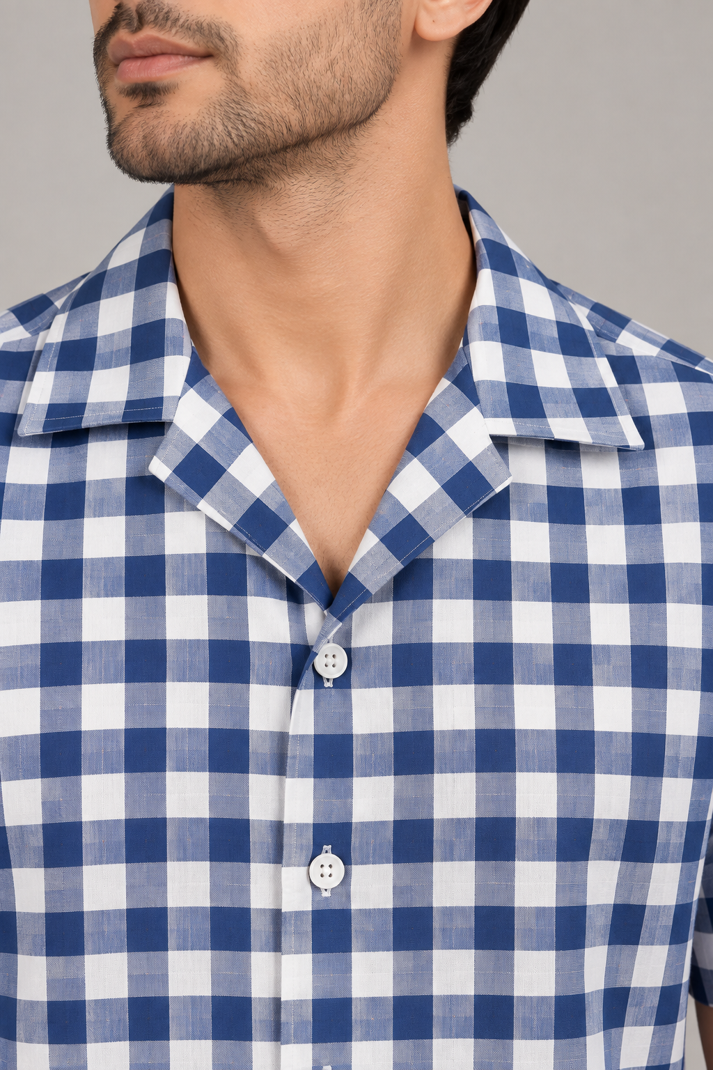 Blue Check Casual Shirt