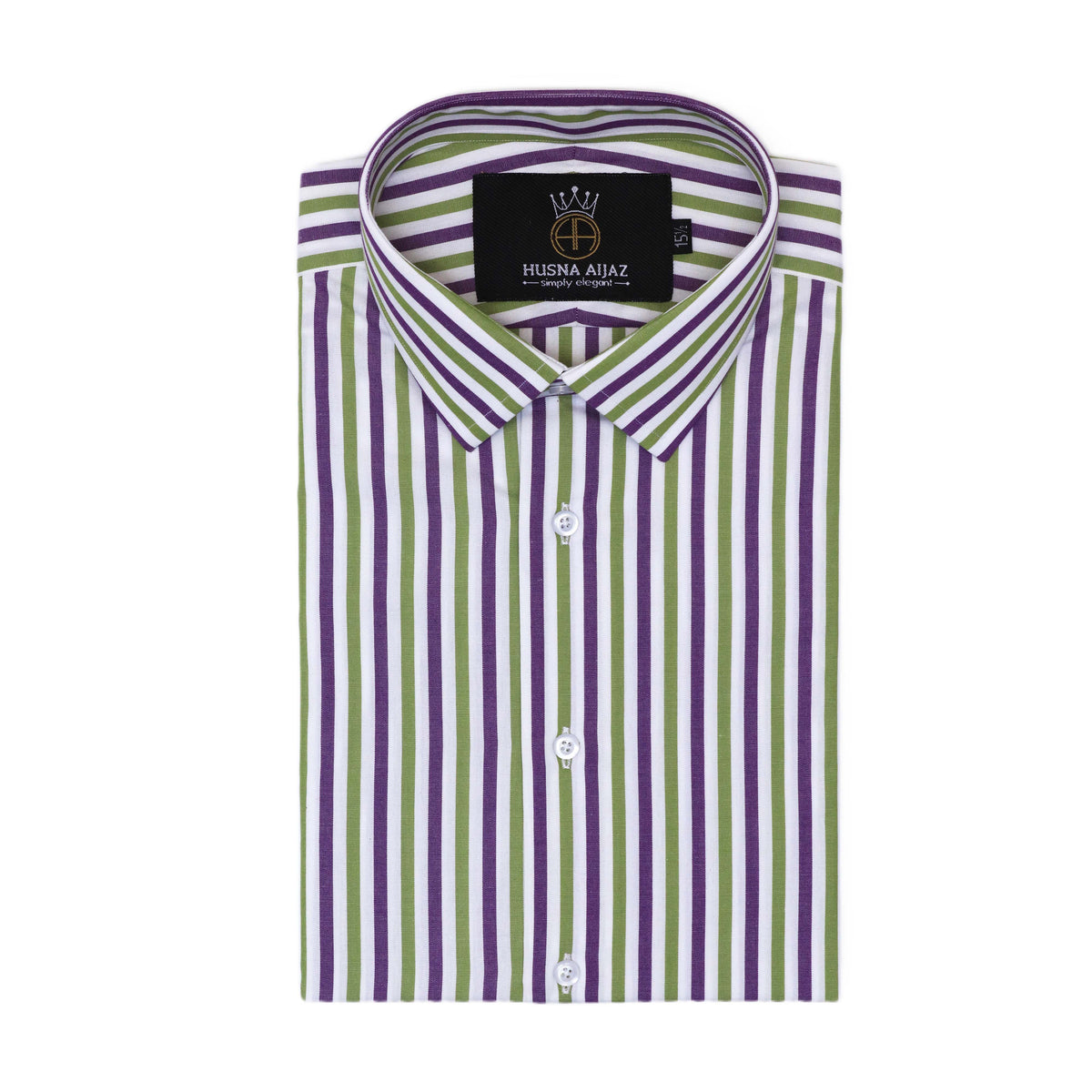 Casual Shirt with Fancy Stripes – Poplin Fabric